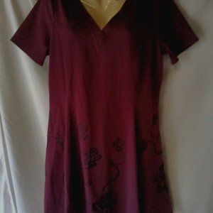 Women's Purple Dress Size XL Embroidered  Vera Wang NWT